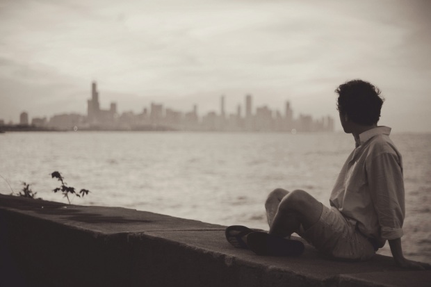 man-sea-water-person-black-and-white-people-sky-skyline-photography-morning-view-city-wall-alone-looking-male-guy-seaside-thinking-waiting-young-relax-sitting-grunge-monochrome-lifestyle
